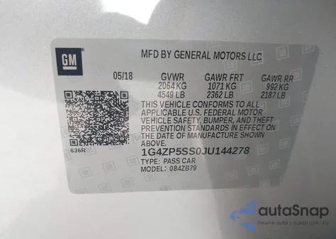 2018 Buick Lacrosse Essence from USA, damaged, VIN 1G4ZP5SS0JU144278